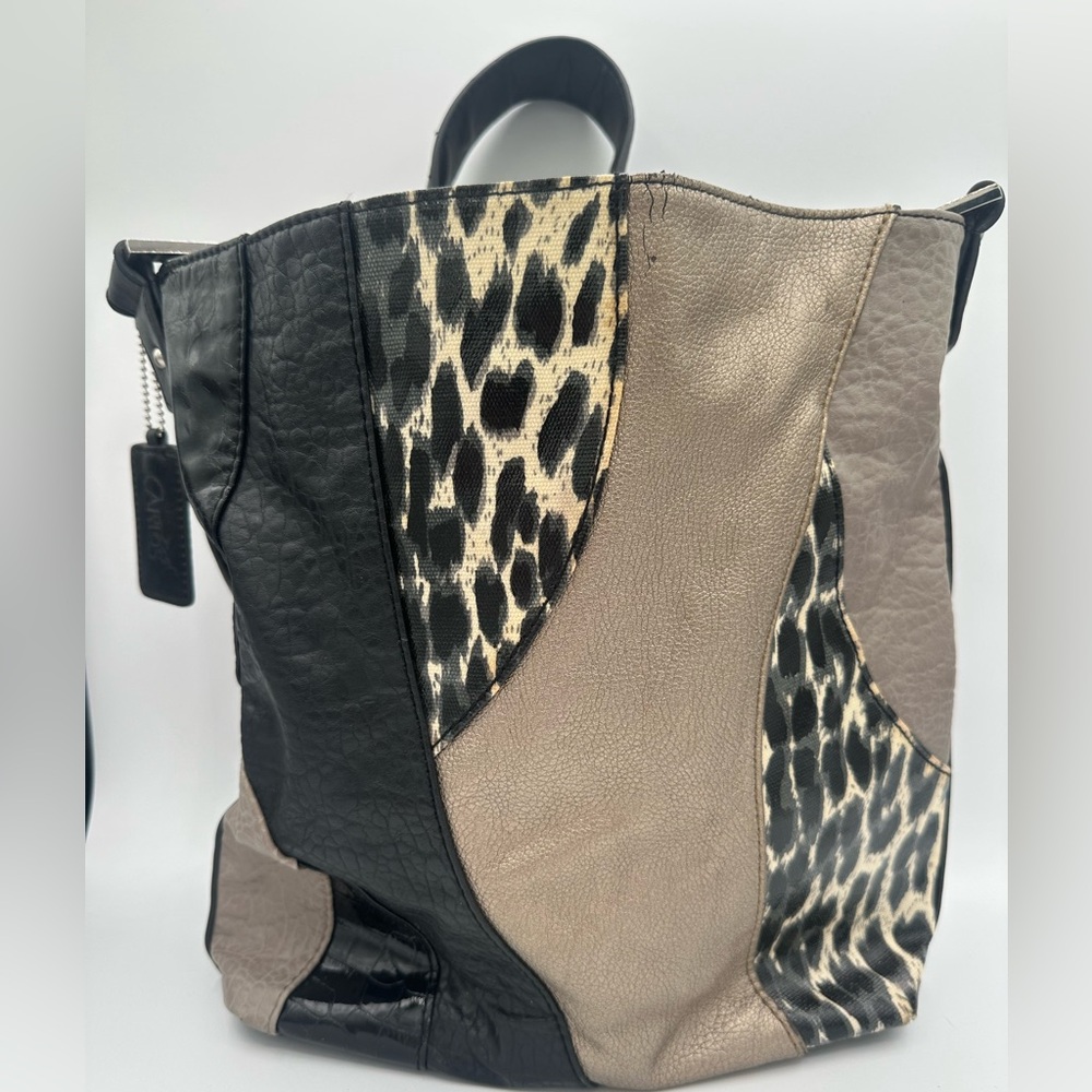 Carlos by Carlos Santana Animal Print Patchwork Shoulder Bag ❤️